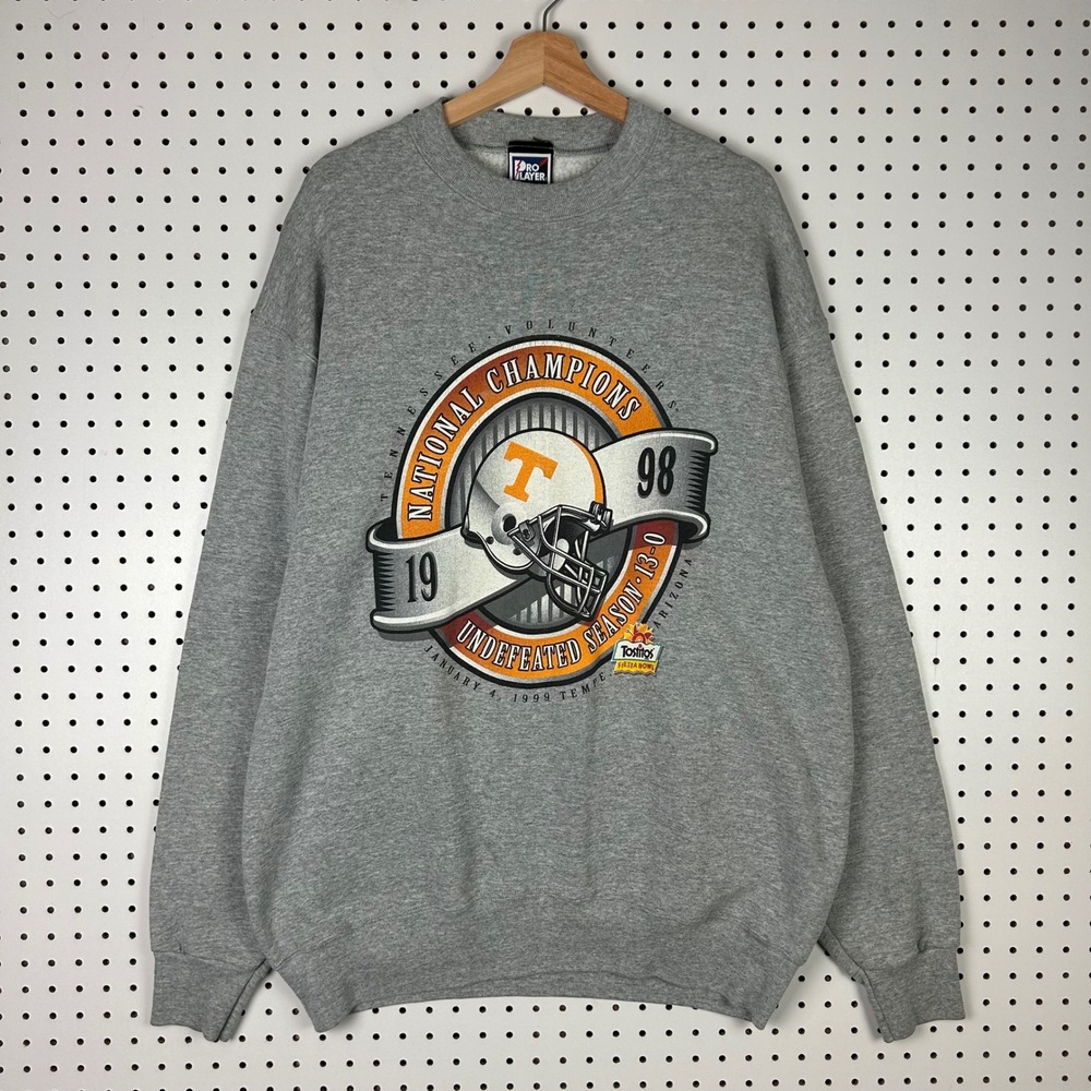 Tennessee Volunteers 98 National Champions Sweatshirt XL Vtg Pro Player Graphic